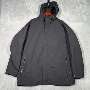Patagonia Jacket Mens XL Black Hooded Rain Parka Nylon Venn *SHELL ONLY
